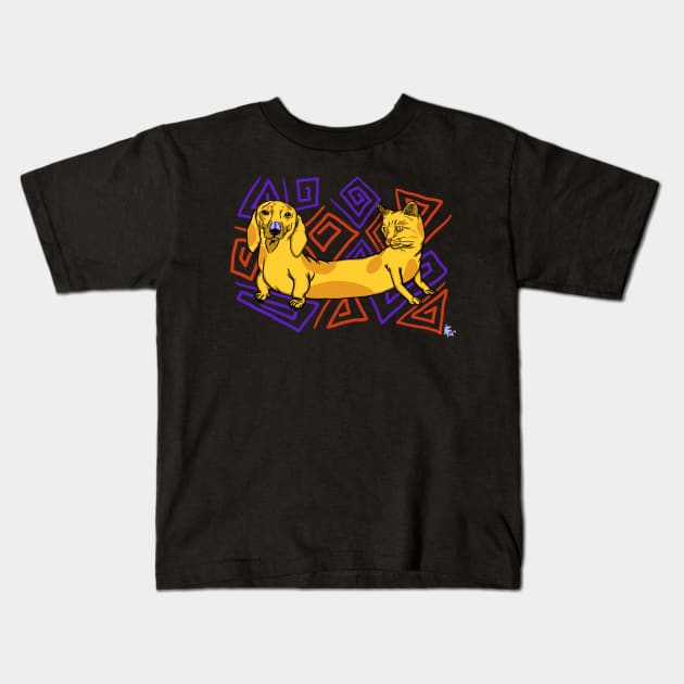 CatDog Kids T-Shirt by Franklepirate